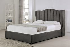 Hallaton Fabric Ottoman Bed Grey