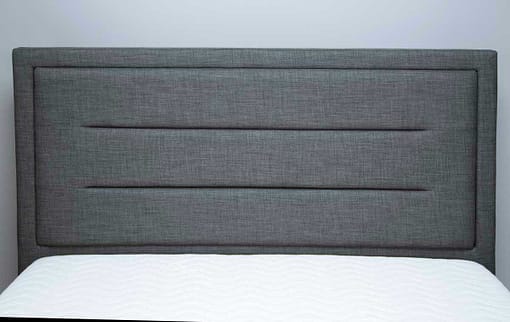 Javea Fabric Ottoman Bed Grey Headboard