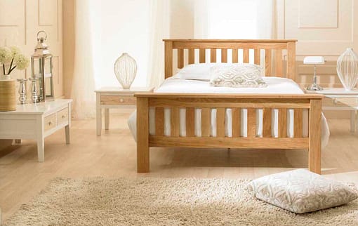 Toulouse Solid Oak Farmhouse Style Bed